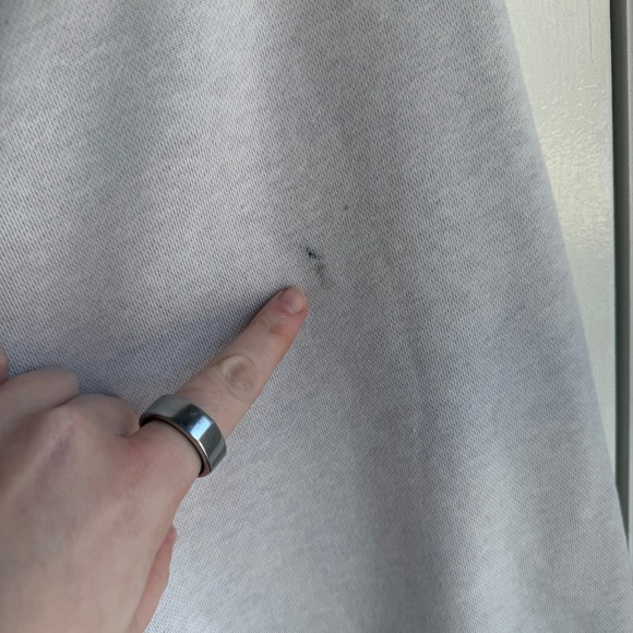 Nike Women's Oversized Fit Crewneck Sweatshirt Light Gray Size L - Picture 4 of 9